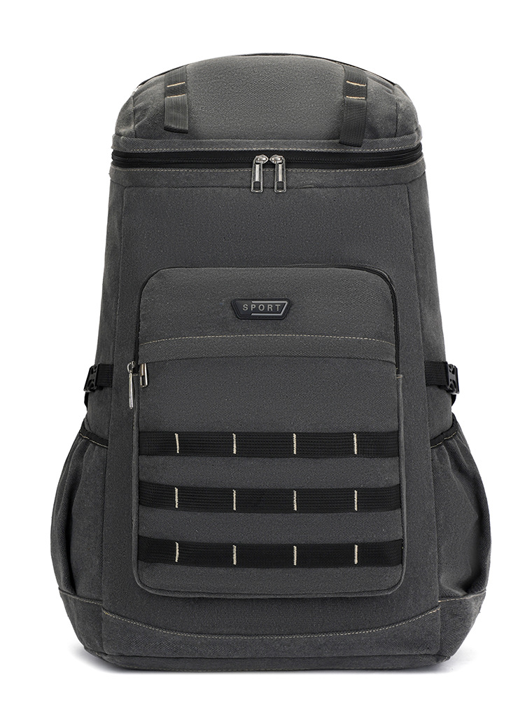 Mochila de lona resistente al desgaste transfronteriza de gran capacidad multifuncional mochila de viaje al aire libre práctica bolsa de montaña fábrica directa