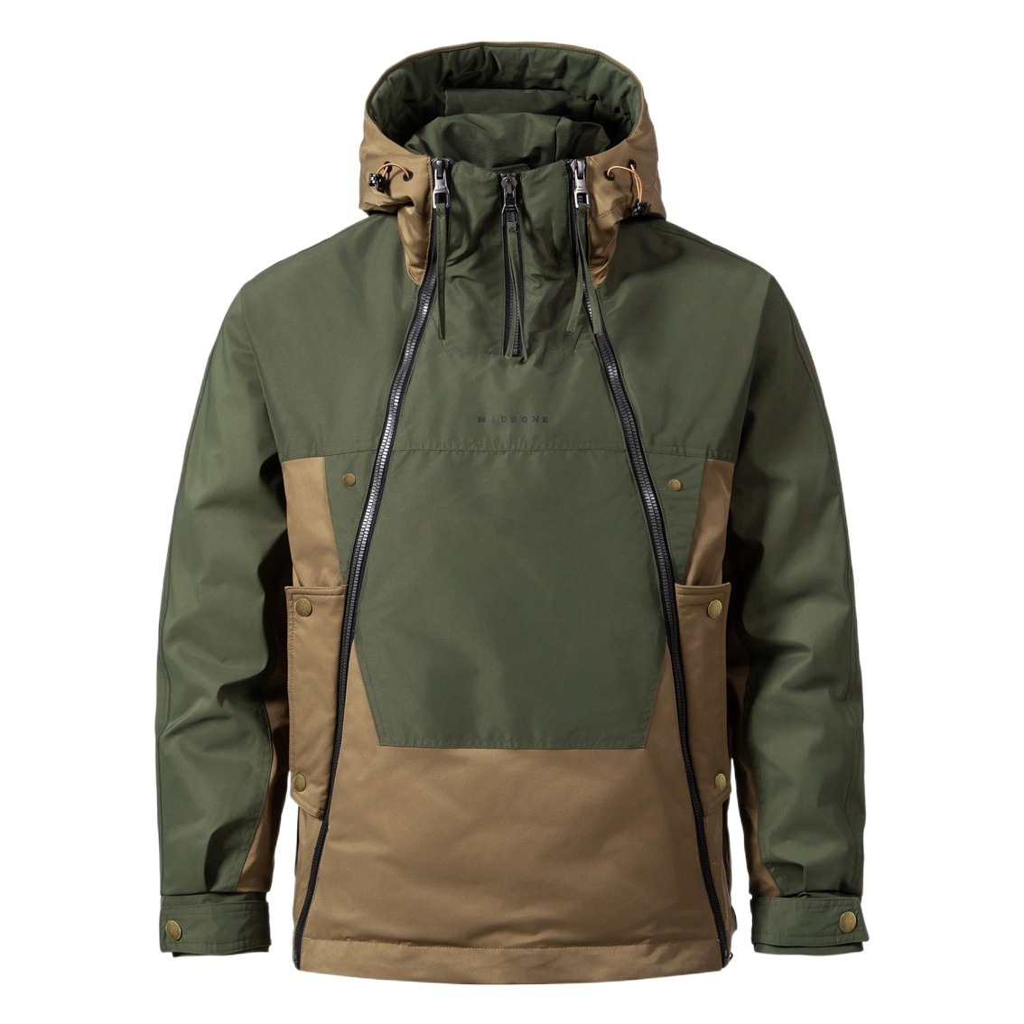 Invierno nuevo americano funcional doble cremallera diseño moda casual abajo chaqueta 90 pato blanco abajo chaqueta caliente para hombres