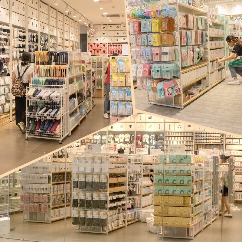 名创双面中岛文具精品挂钩货架饰品优品宠物店化妆品手机壳展示柜