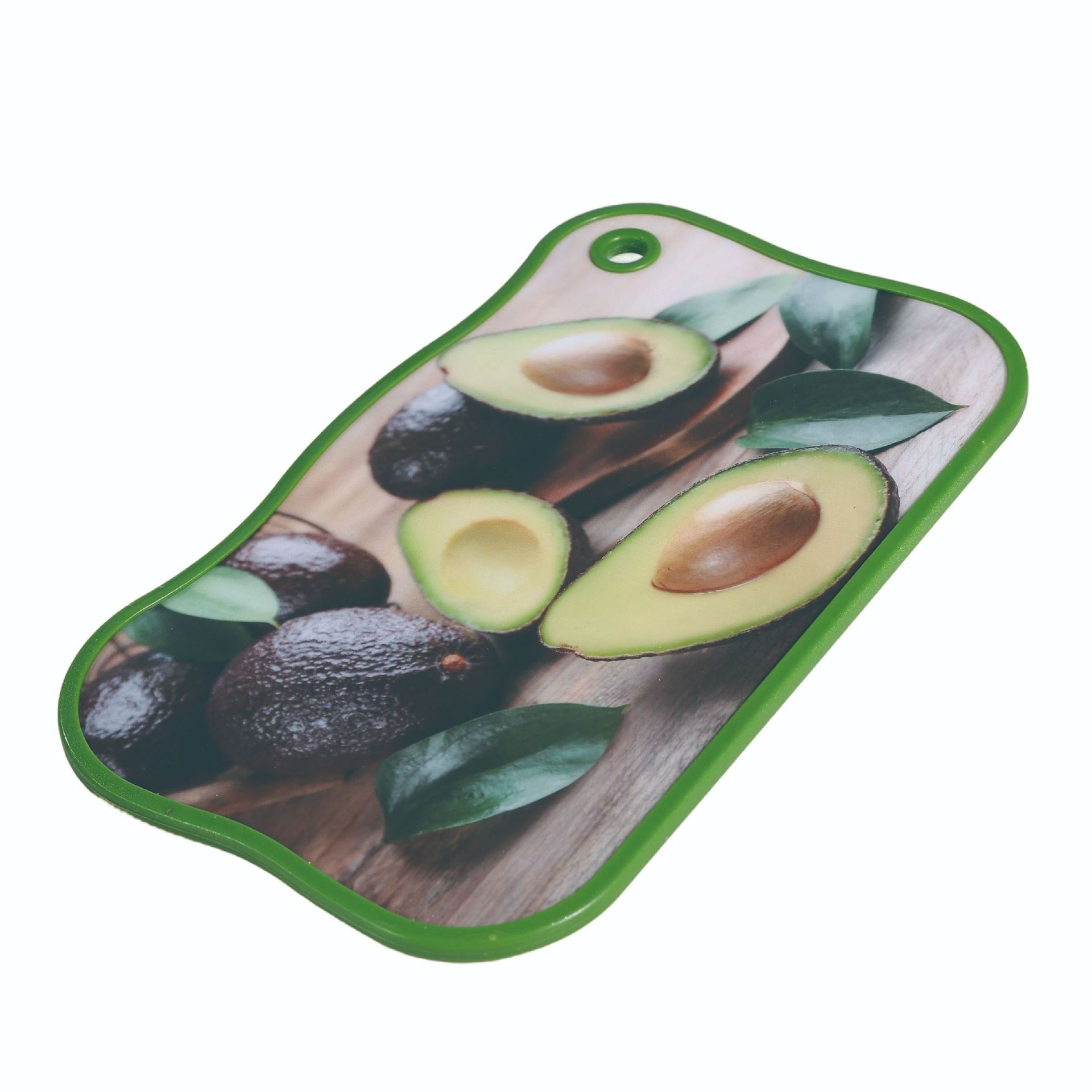 Patrón de aguacate creativo tablero de corte de verduras de grado alimenticio antibacteriano antimoque PP tablero de corte de plástico tablero de cocina antideslizante image 14