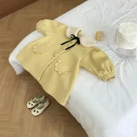В наличии 23 Новинка осени/зимы Шерстяное пальто средней длины для девочек Одностороннее шерстяное пальто Stylisch Cute Joker