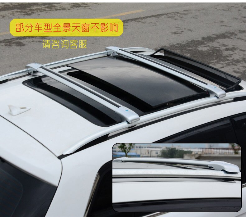 Factory Direct Sales Gm Split Luggage Rack Aluminum Alloy Travel Crossbar Roof Rack Load-Bearing Strong Crossbar Rack