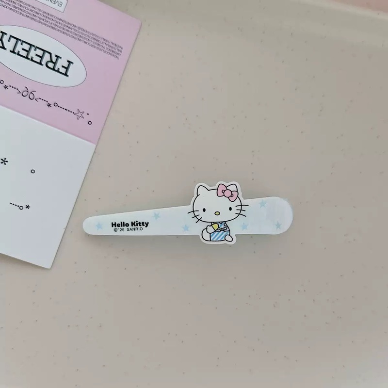 摆摊刘海夹格子甜美可爱三丽鸥鸭嘴夹卡通简约少女心ins百搭发饰|undefined