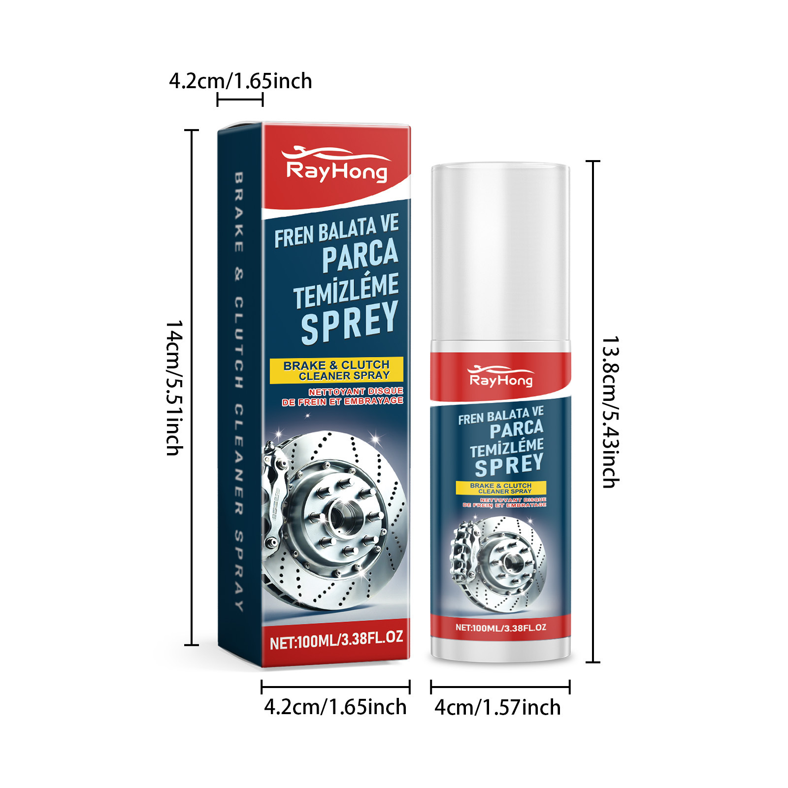 Rayhong Car Brake Cleaner Car Brake Disc Wheel Cleaning Rust Removal Polishing Maintenance Cleaner