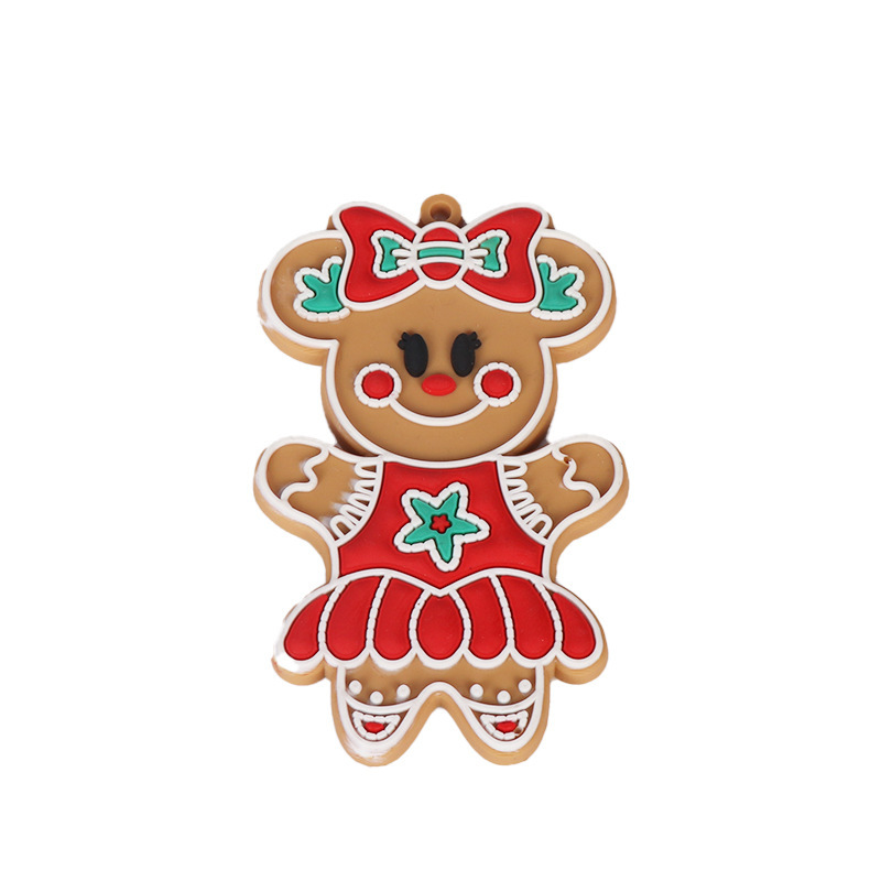 クリスマスツリー装飾ペンダントクリスマスジンジャーブレッドマンオーナメントジンジャーブレッドマンテーマパーティーハンギングペンダントギフト|undefined