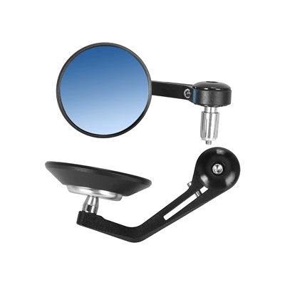Motorcycle Rearview Mirror, Cruise Bike Motorcycle rearview mirror - black-silver-mirror