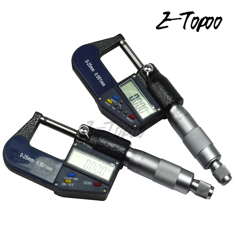 Etopoo荣誉新品 0-25MM 0.001MM 全金属  数显千分尺 可微调