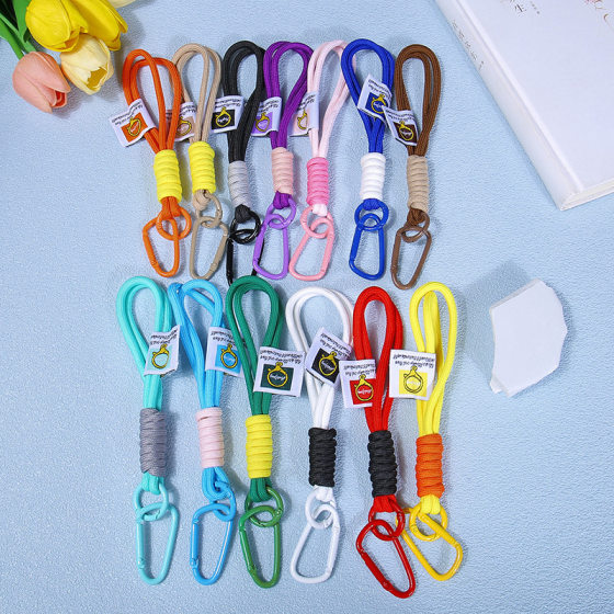Outdoor Backpack Pendant Water Cup Rope Mobile Phone Lanyard Keychain Carabiner Doll Plush Toy Lanyard Wrist Rope