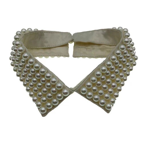 Manufacturer of professional fake collars, hand-nailed pearl fake collars for women, versatile trendy accessories, fake collar small items