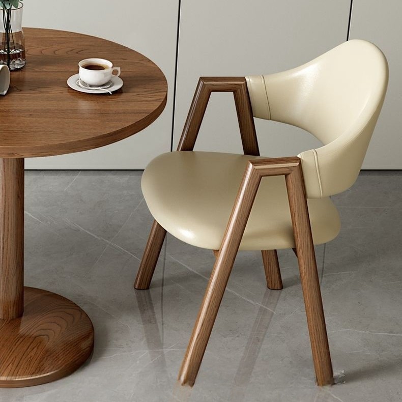 Juego de Mesa y Sillas de Comedor de Paneles de Madera Multifuncional para Cafetería y Hotel