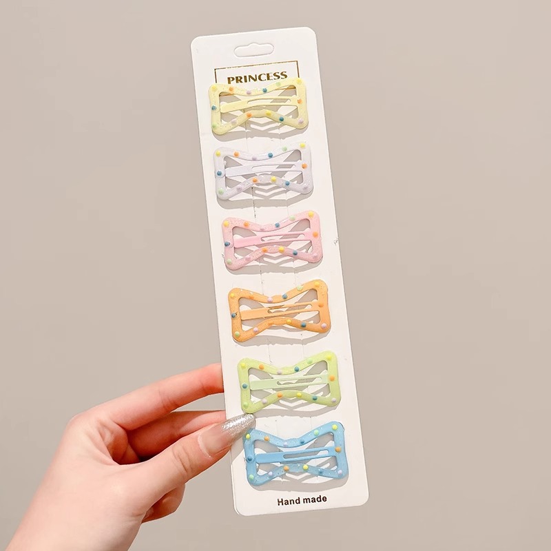 Pinza bb de color dopamina para niños cabello roto estrella de cinco puntas horquilla para niñas que no lastima el cabello, pinza para el cabello con flequillo para bebés, accesorios para el cabello lindos