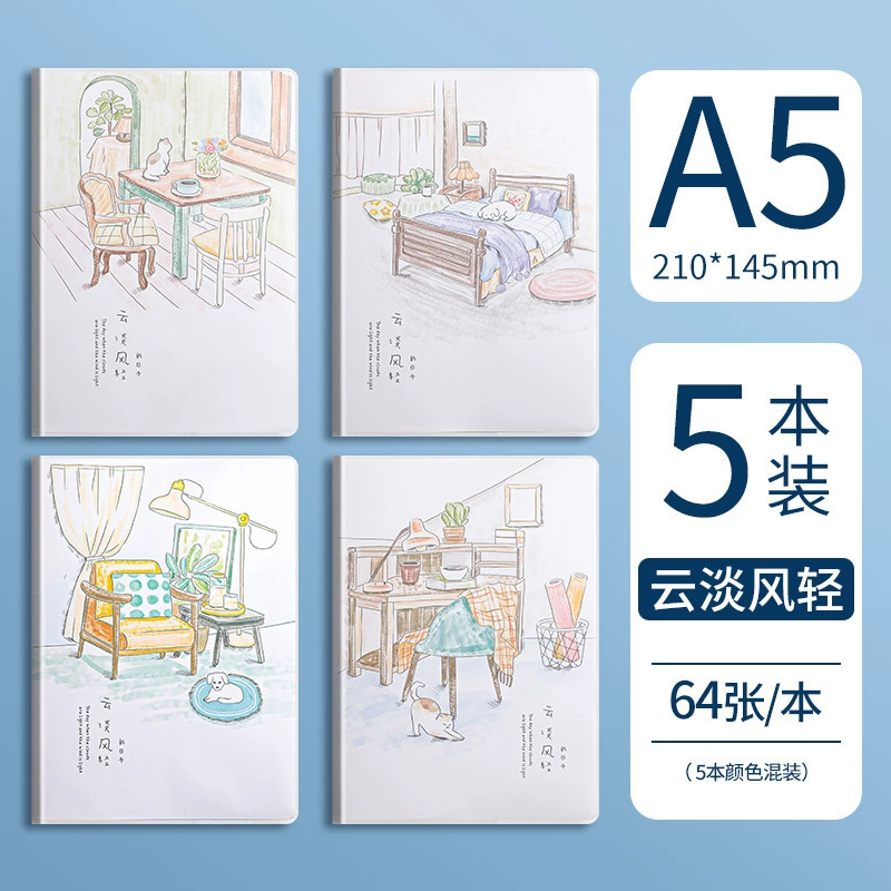 Laptop, book, stationery, high quality fresh notebook for students, 5b