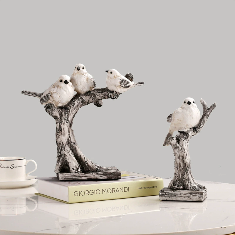 Simple bird decoration a family of three creative home TV cabinet wine cabinet Model Room new home desktop soft decoration Simple bird decoration a family of three creative home TV cabinet wine cabinet Model Room new home desktop soft decoration