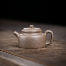 紫砂壶工堂直销原矿青降坡德钟150cc半手工紫砂小品茶壶