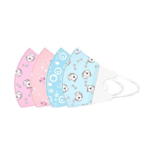 Children's disposable protection 5 pieces four-layer dust-proof melt-blown cloth filter cartoon baby DRKZ03