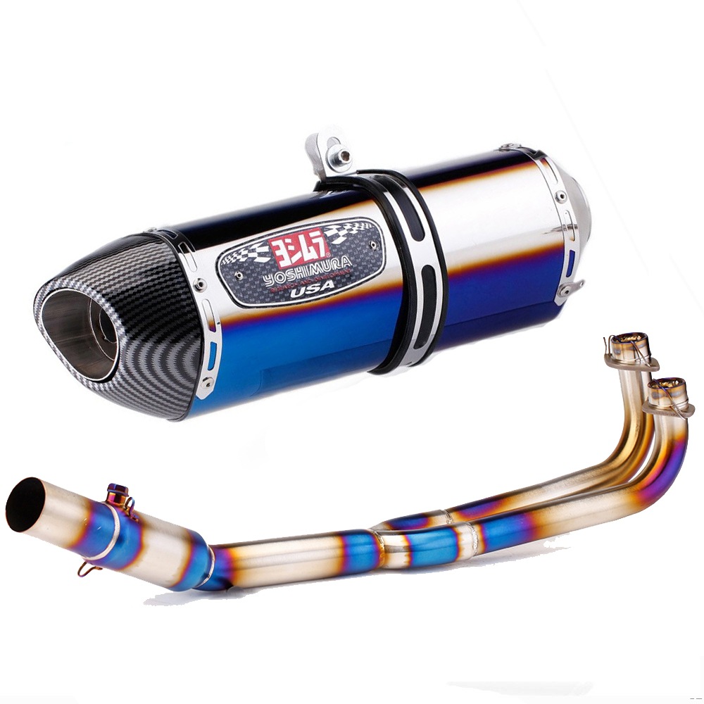 Scooter Modified Exhaust Pipe Stainless Steel Front Section Scorpio Exhaust Pipe Full Section Suitable for Kymco Guangyang Ak550