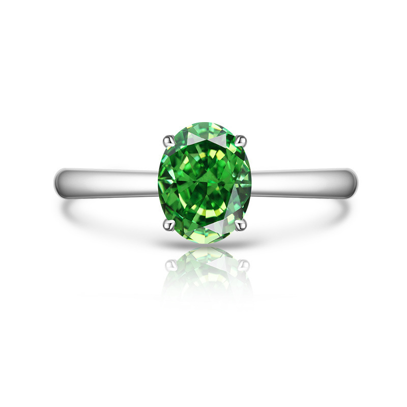 Damenring Mit Farbigem Edelstein Im Eisschliff Design_voghion.com