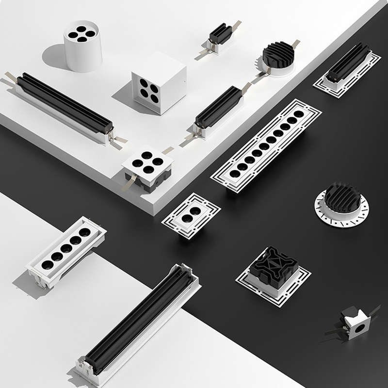 Built-in rectangular lamp, 512m