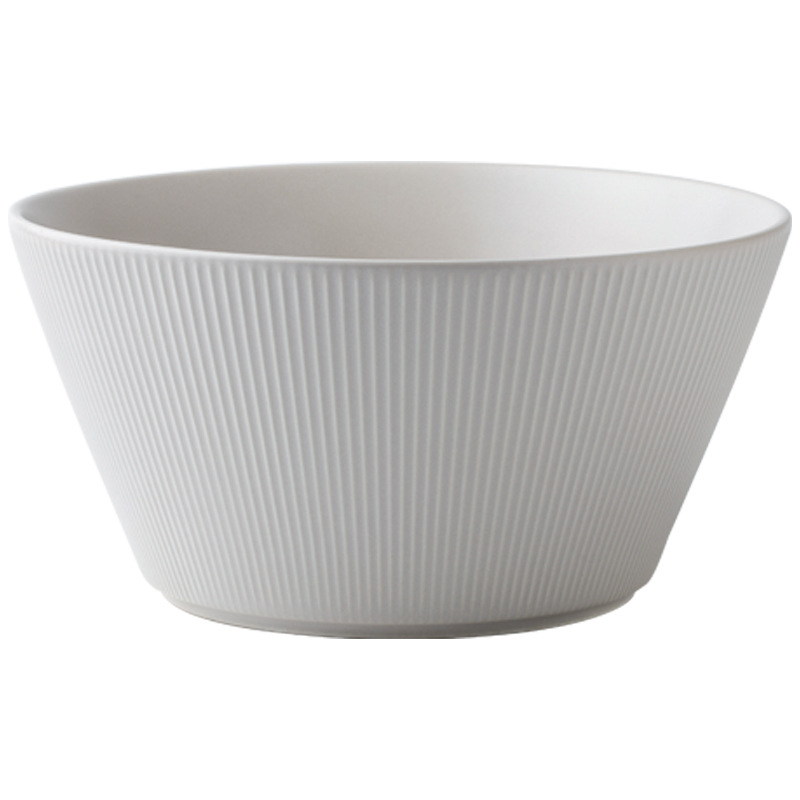 Vajilla en relieve simple japonesa Tazón de cerámica Xiwu Combinación de platos Vajilla mate de color sólido de alto valor Exportación transfronteriza