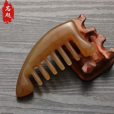 Buffalo horn Face Scraping face Mother's Day Head massage Main and collateral channels Dial ribs stick