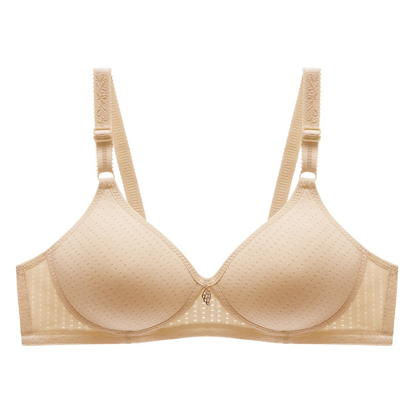 Nueva Copa transpirable ropa interior de mujer de mediana edad y ancianos sin anillo de acero pecho grande lado pequeño pecho ropa interior cómoda