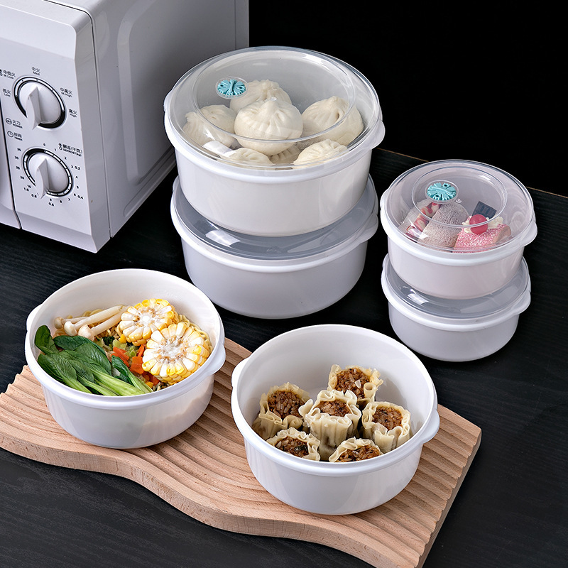 微波炉加热专用器皿保鲜碗水果食品级热菜热饭塑料带盖容器专用盒|undefined