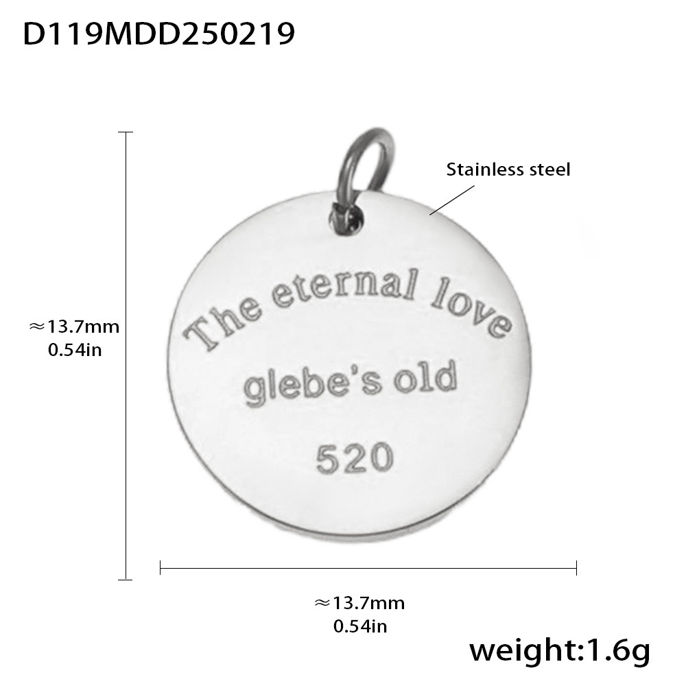 Moda misteriosa OL estilo personalidad colgante de acero inoxidable 18k oro real transfronterizo solo para los fabricantes de bombas europeas y americanas al por mayor