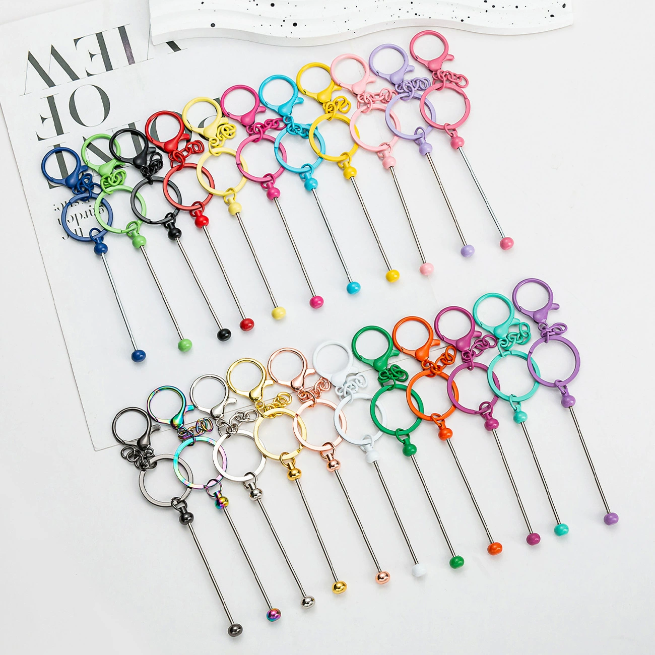 Новый металлический брелок diy ручной бисер аксессуар брелок индивидуальность креативная сумка подвеска брелок