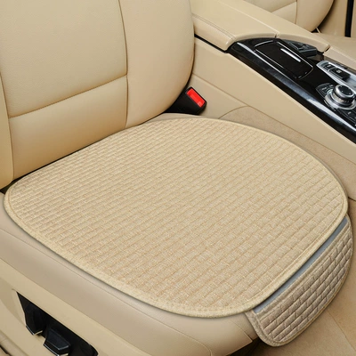 Linen car seat cushion four Four Seasons Pad - meter-front-small-linen-brick
