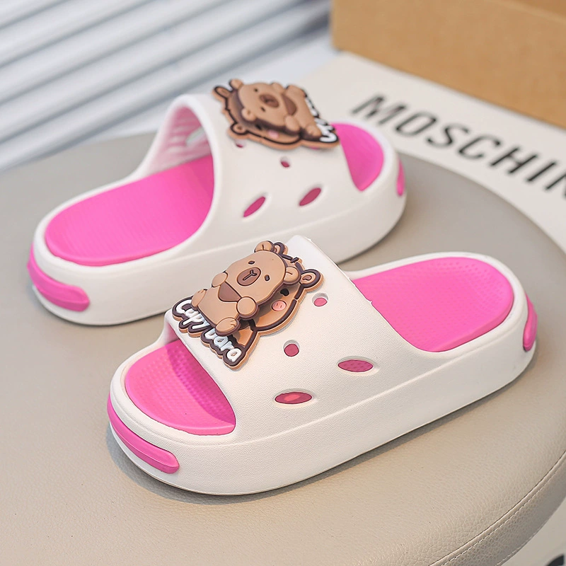 Children's slide, summer cartoon slippers, soft sole