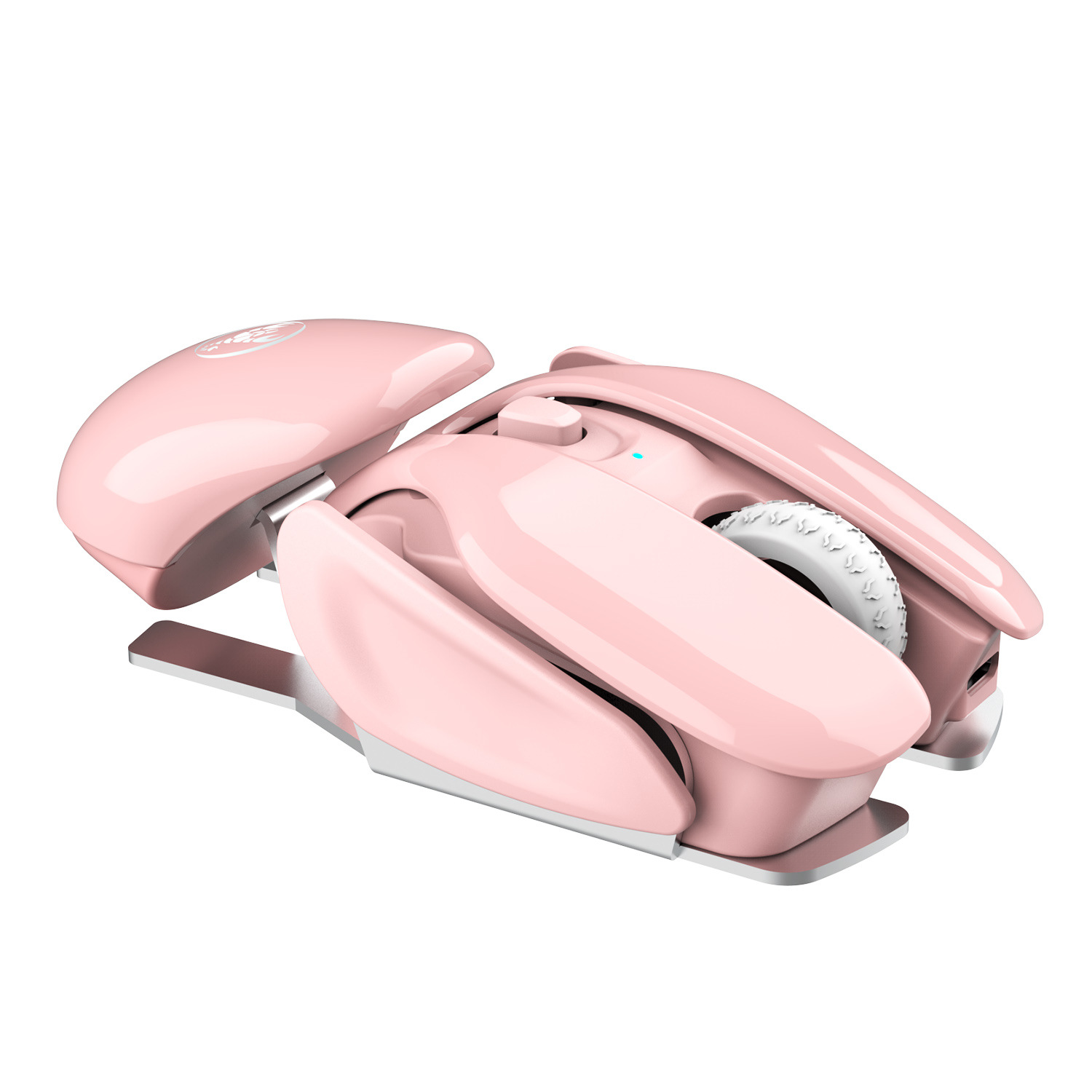 Mysz bezprzewodowa 2.4G, 3. bieg 1600 DPI, regulowana 4D, elegancka faktura UV, wbudowana bateria 500 mAh, wygodny uchwyt_voghion.com