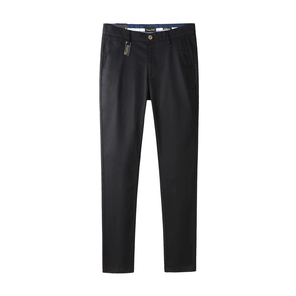 Trousers Elite autumn cotton casual, loose straight fit, sizes 30–40