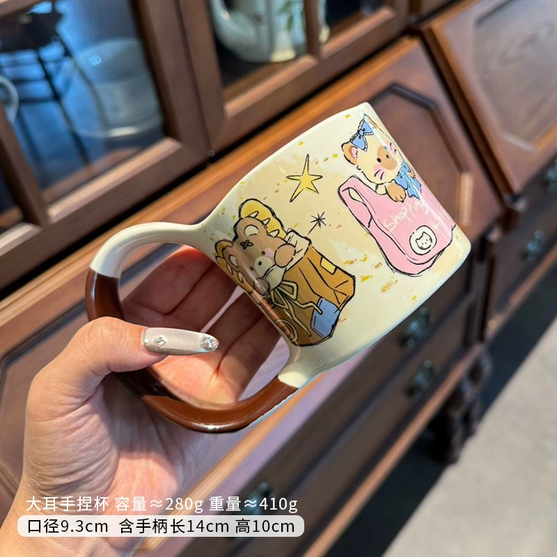 Cartoon ceramic high quality sophisticated tableware, with little bears