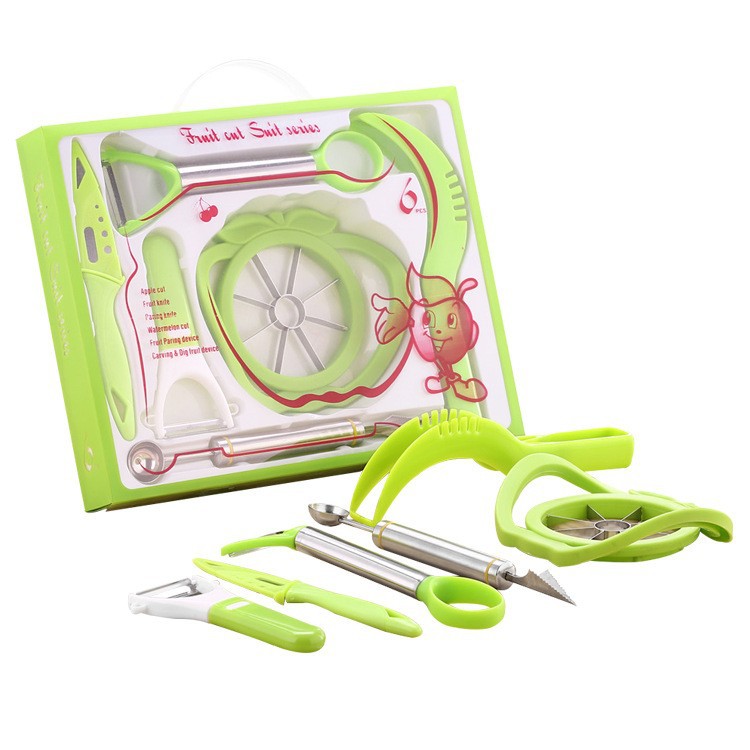 Herramientas para tallar frutas, cuchillo creativo para frutas, cortador de manzanas, juego de cucharas para hacer bolas de fruta