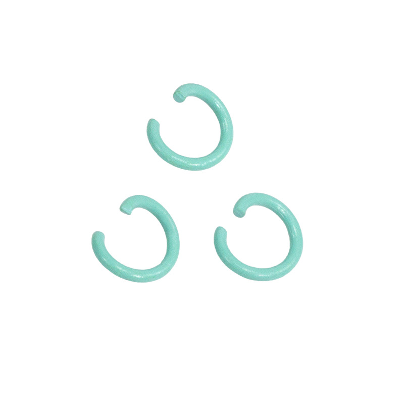 Pintura de color abierto anillo de conexión de hierro pulsera collar material hecho a mano DIY accesorios de la joyería