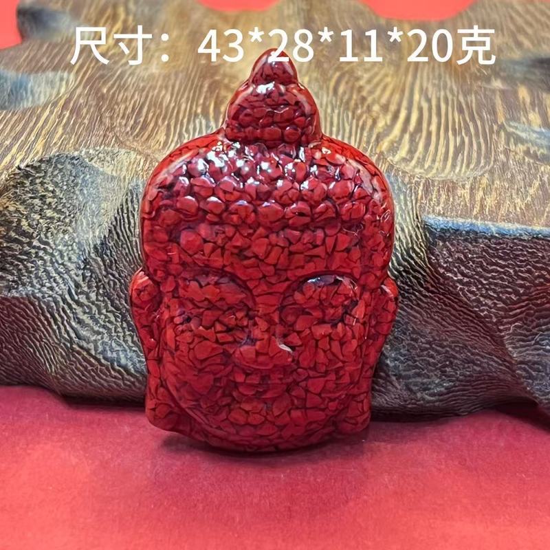 辰砂結晶大粒ゴールドバッジ仏陀平和バックルアクセサリー卸売|undefined