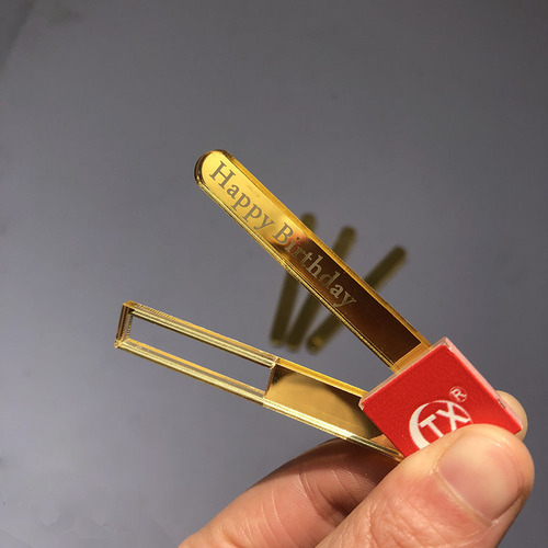 Acrylic Mirror Surface Ice Cream Stick Bar Popsicle Candy Stick Bar Manufacturer Direct Sale Wholesale