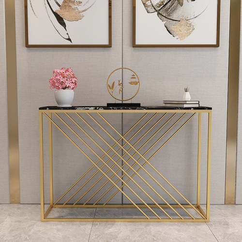 Luxury Fashion Slim Table Entry Table Simple Creative Decorative Cabinet Shelves Iron Art Marble Entry Cabinet End Table 