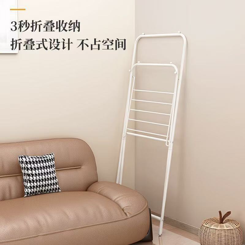 晾衣架落地家用宿舍折叠卧室衣帽架简易衣服架子飘窗阳台晾衣架子|undefined