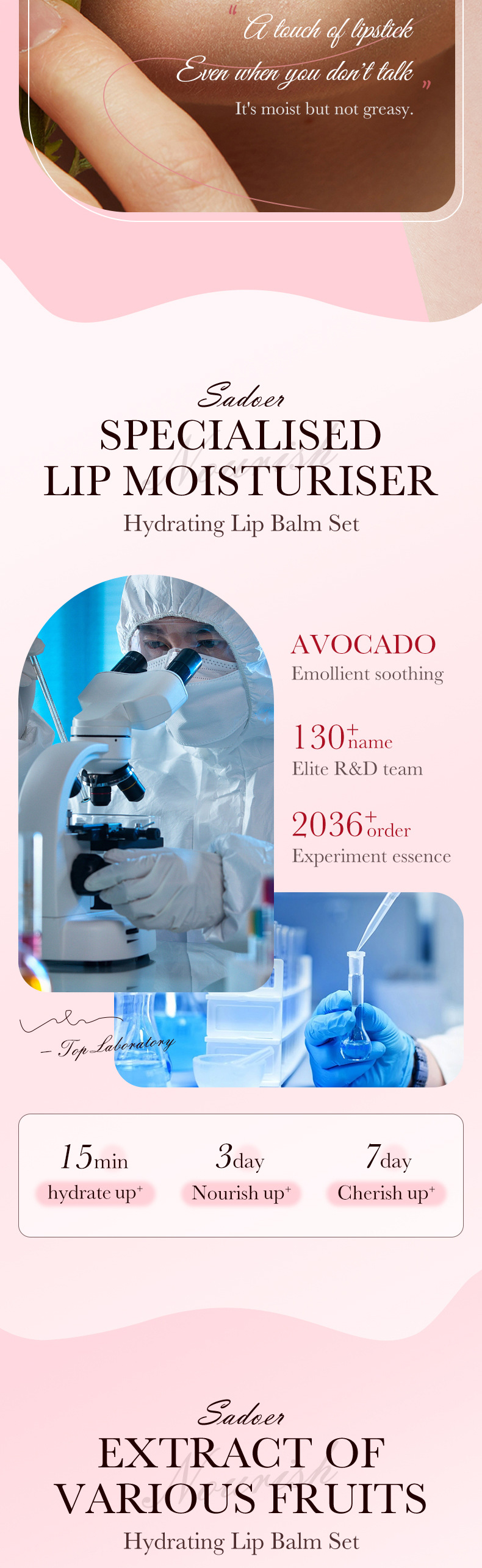 SADOER All avocado moisturizing anti chap lipstick_voghion.com