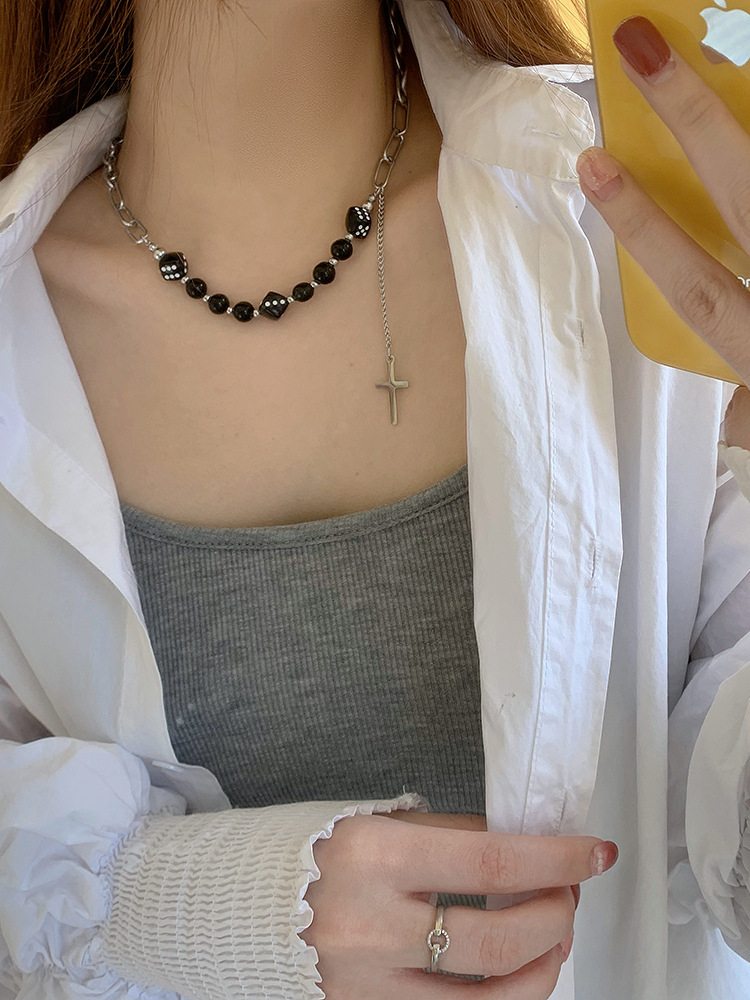 Hip-Hop Geometric Titanium Steel Plating Necklace_colorza_7