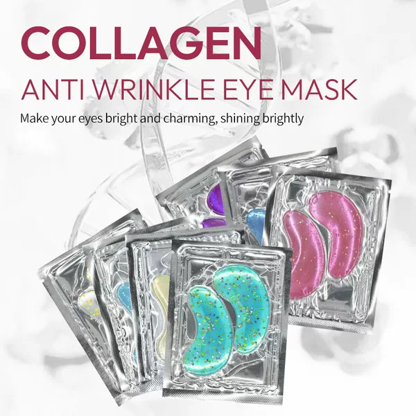 Cross-Border Wholesale Firming Collagen Eye Mask Patch Moisturizing and Hydrating Eye Area to Reduce Eye Wrinkles Collagen Eye Mask