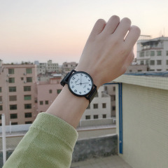 考試手錶韓版簡約潮流休閒學生手錶男女學院風復古文藝情侶兒童表