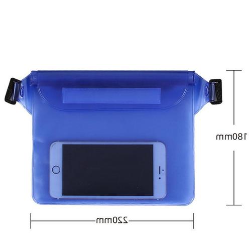 Outdoor mobile phone waterproof bag Beach mountain climbing PVC waterproof waist bag New color storage bag waterproof cover