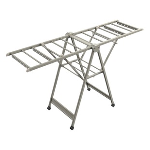 Clothes hanger balcony bedroom household aluminum alloy quilt drying floor Rod folding wing hanger butterfly hanger wholesale