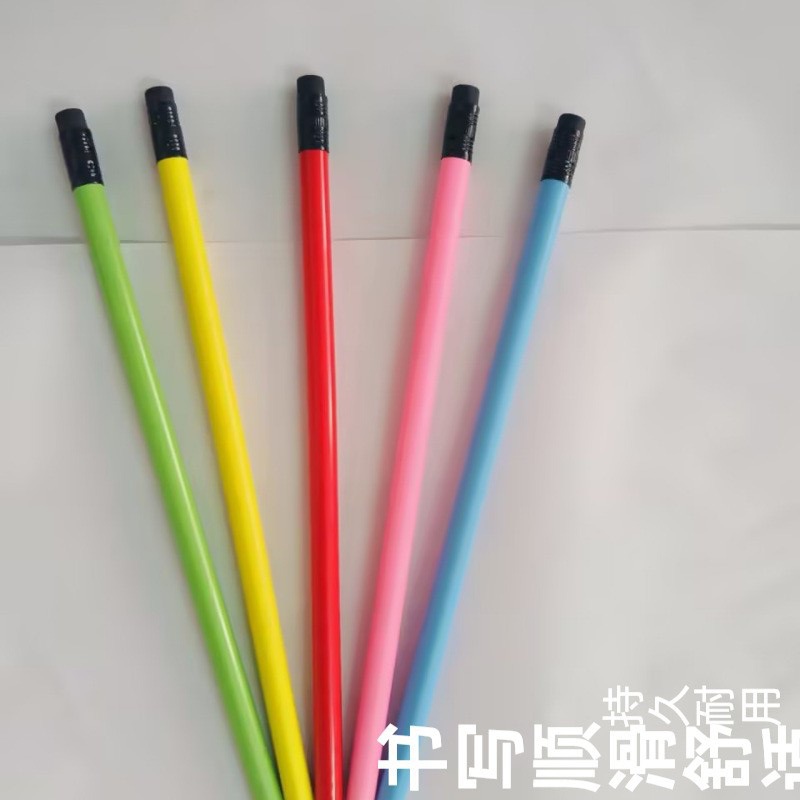 Cross-Border Hot-Selling Product 2026 Multi-Color Small Leather Tip Black Leather Tip Wooden Pencil Gradient Dropshipping Factory En71