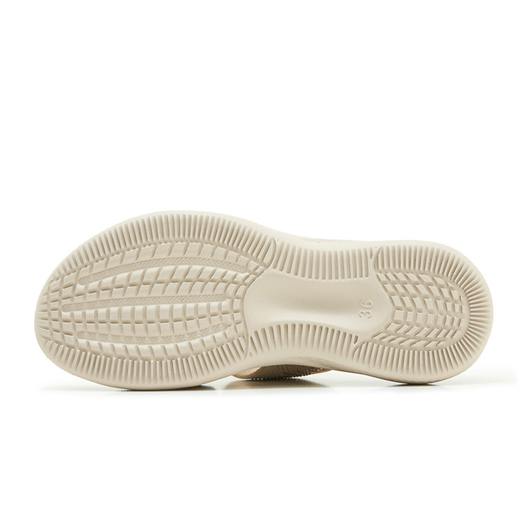 Dép sandal nữ xỏ ngón đế bệt đính đá lấp lánh — màu nâu, màu đen, xanh lam, màu mơ chi tiết 31