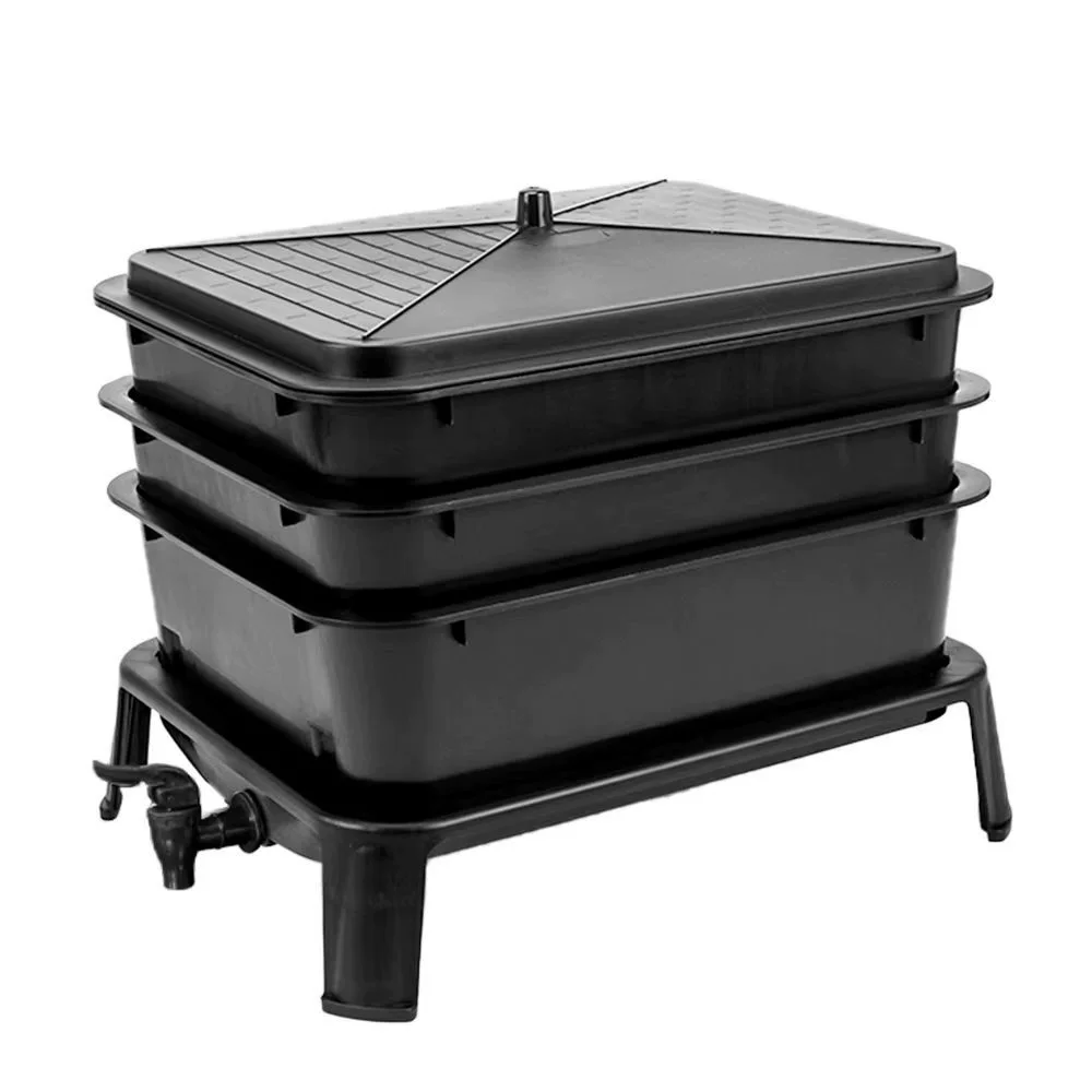 Ящик для разведения дождевых червей, ящик для компоста, фекалии дождевых червей, ящик для разведения насекомых, компост дождевых червей, ведро для кухонных отходов, удобрение