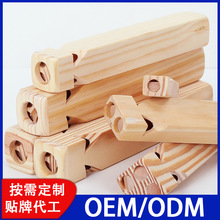 火车笛口哨木质儿童趣味吹奏乐器奥尔夫乐器批发实木多孔音乐玩具