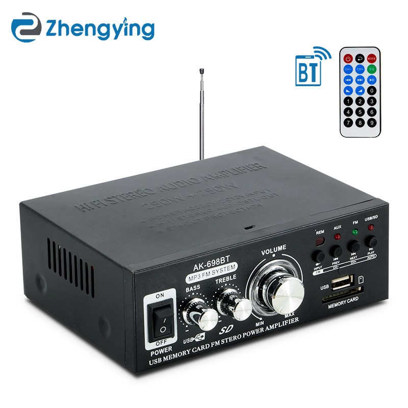 新款蓝牙迷你型功放插卡U盘收音直流12V220V功放机批发AMPLIFIER